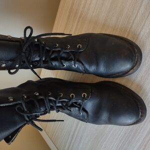 Women's Black Leather Boots